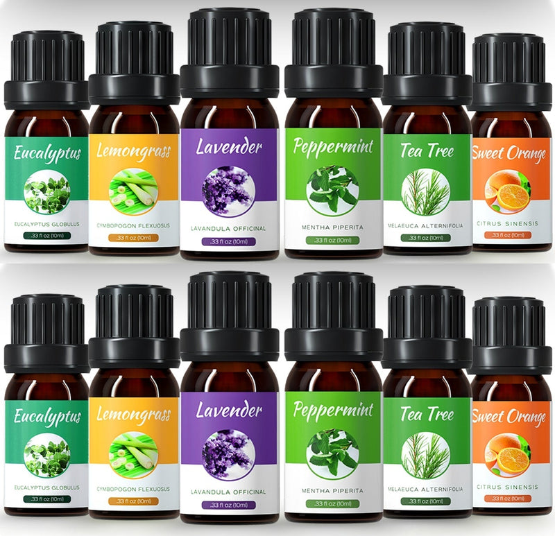 Essential Oils Set. Aromatherapy Essential Oil For Diffuser. Gift Set. (12x10ml)