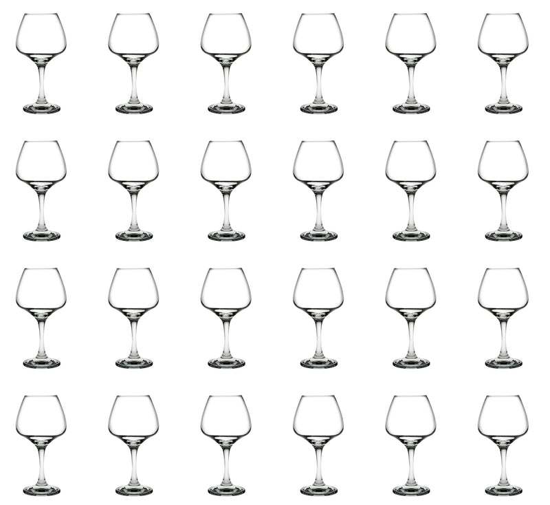 Large Wine Glasses Set. Stemware Red Wine Goblets. (Pack of 24) (390 cc/ml).