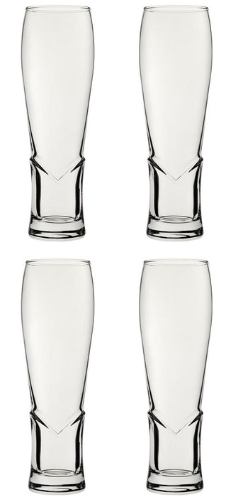 Wheat Craft Beer Glasses. Lager Beer Glass. Ale Craft Glass. (Pack of 4)(455 ml)