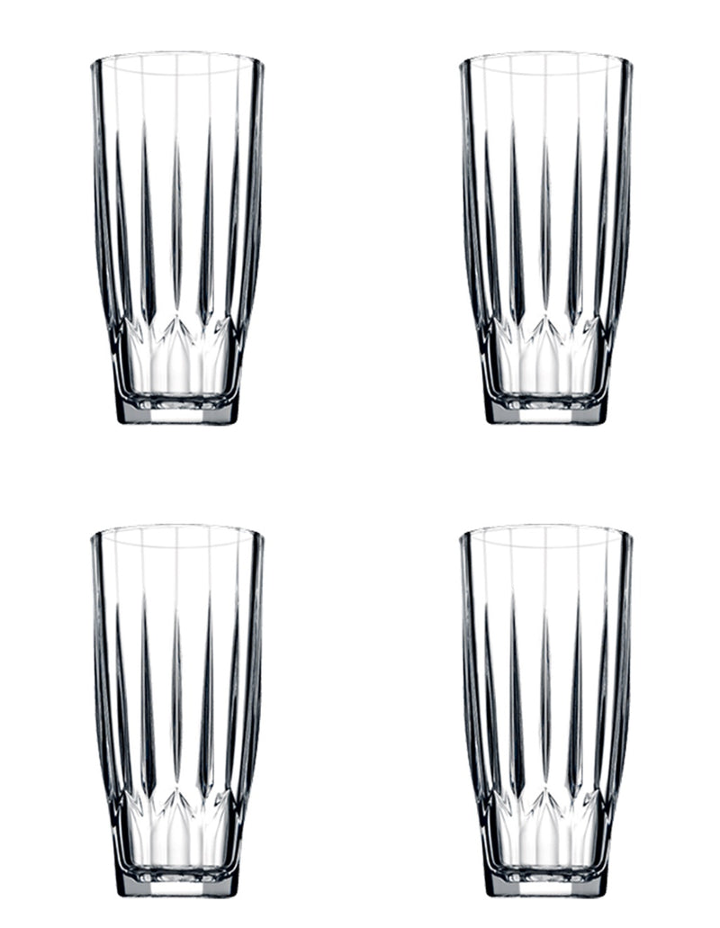Highball Glass Set. Cocktail / Juice / Water Glasses. (Pack of 4) (315 cc/ml)