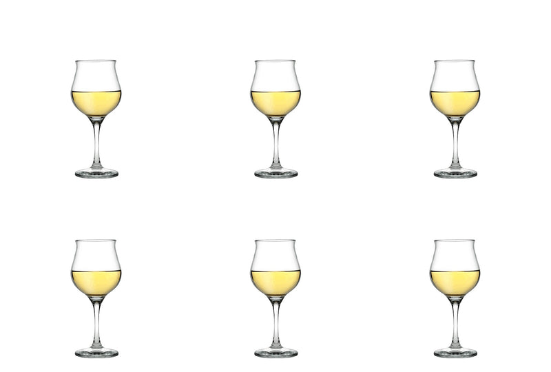 Wine Glasses Set. Stemware Red / White Wine Goblets. (Pack of 6) (305 cc/ml).