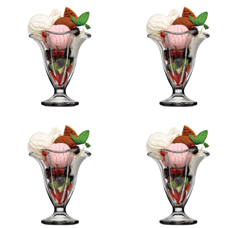 4pcs x Ice Cream Glasses Bowl. Sundae Dishes. Desert Fruit Prawn Cocktail Bowl.