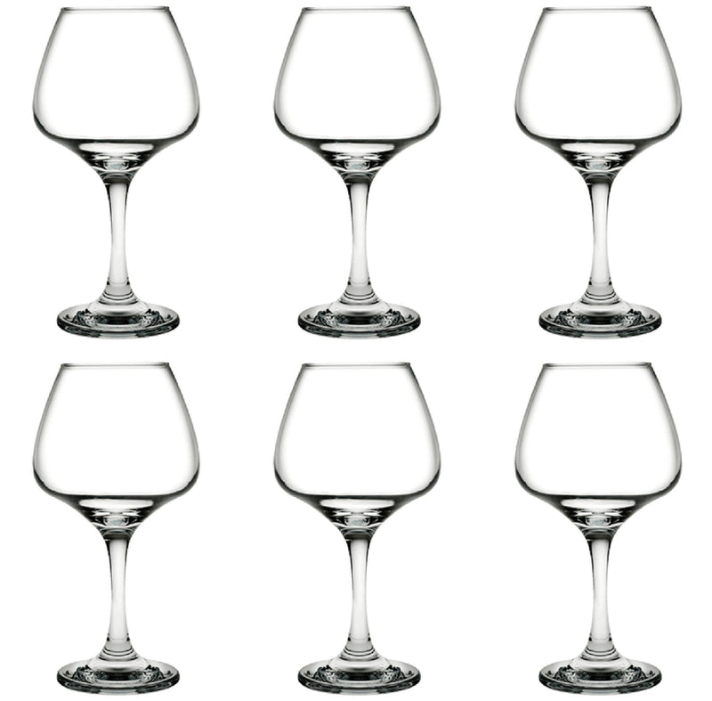 Large Wine Glasses Set. Stemware Red Wine Goblets. (Pack of 6) (455 cc/ml).