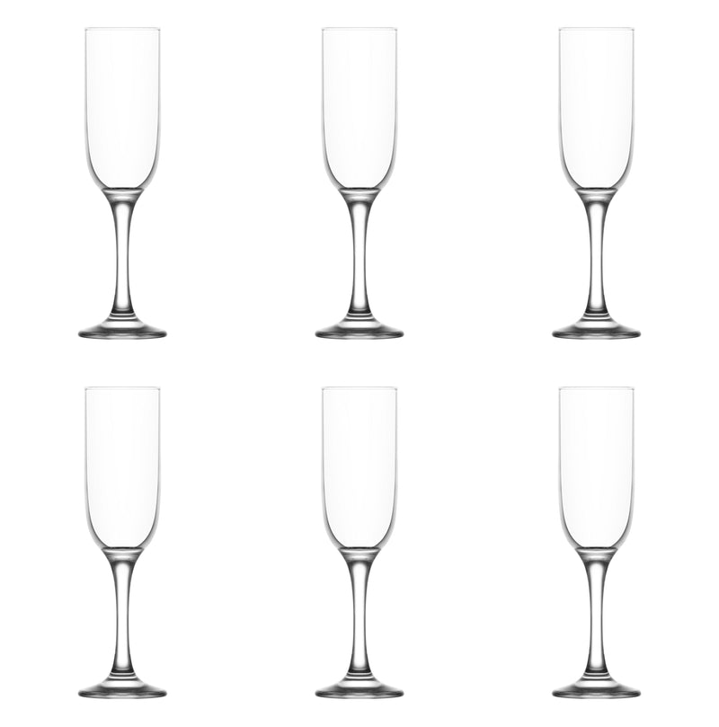 Elegant Long Stem Champagne Glasses - Set of 6 for Celebrations!