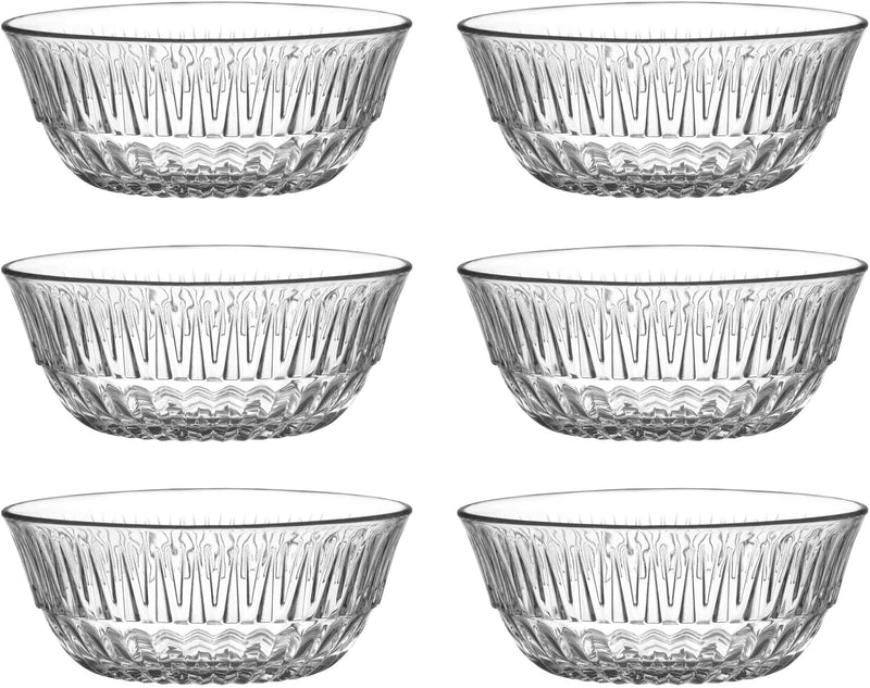 Serving Bowl Set. Dessert Sundae Fruit Trifle Dishes. (Set of 6) (345 cc/ml)
