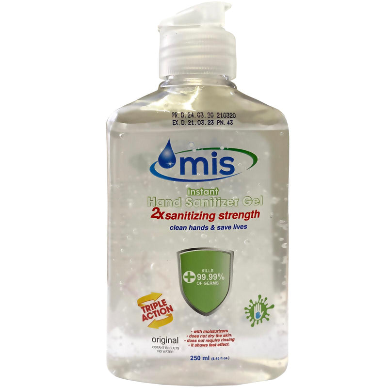 Anti Bacterial Hand Sanitiser Gel - 250ml (Pack of 10)