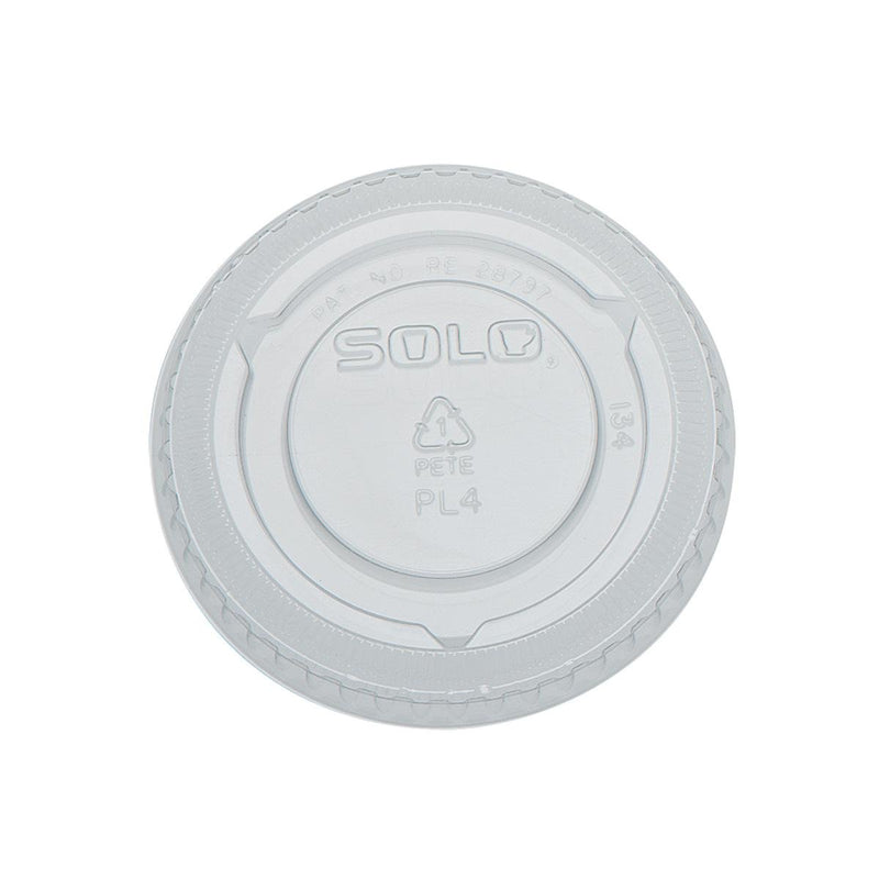 Dart (PL4N) Large Clear Pet Portion Cup Lid. (Fit 3.25 to 5.5 oz) (Box of 2500)