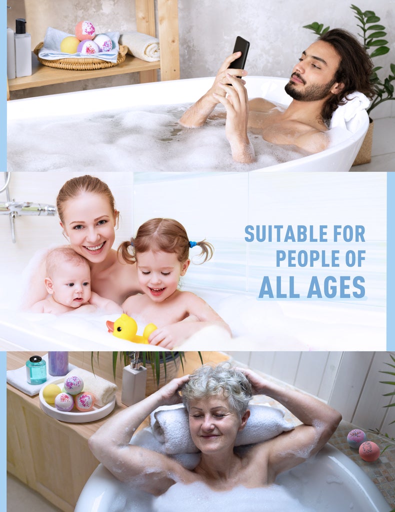 Bath Bombs. Assorted Fragrances Pack of 12 Bath Salt. Organic&Handmade. Gift Set