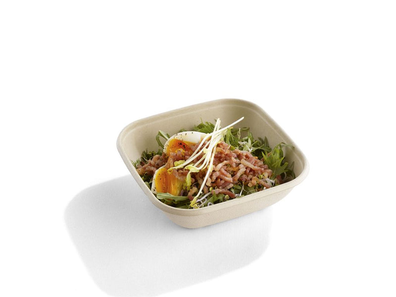 Sabert Square Base Pulp Bowl. PUL14124.(750ml) (17 x 17 cm) (Box of 300)