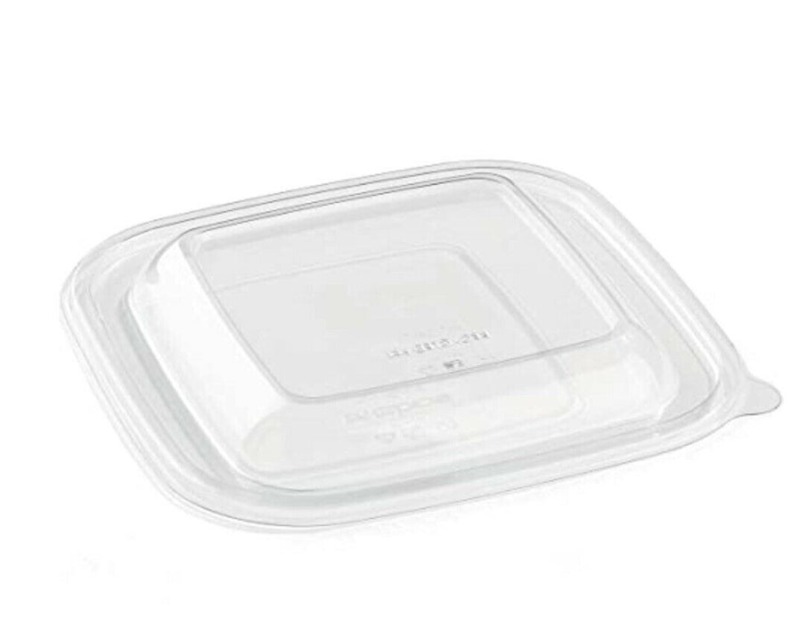 Sabert rPet Lid For Square Pulp Container. PUL51901. (Box of 225)