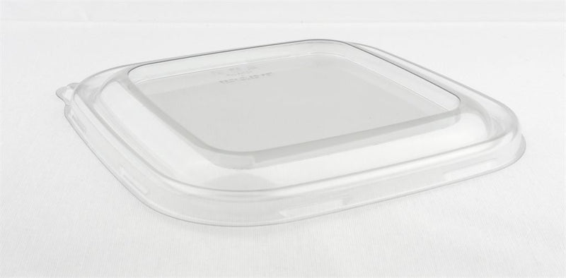 Sabert rPet Lid For Square Base Pulp Bowl. PUL54124. (Box of 300)