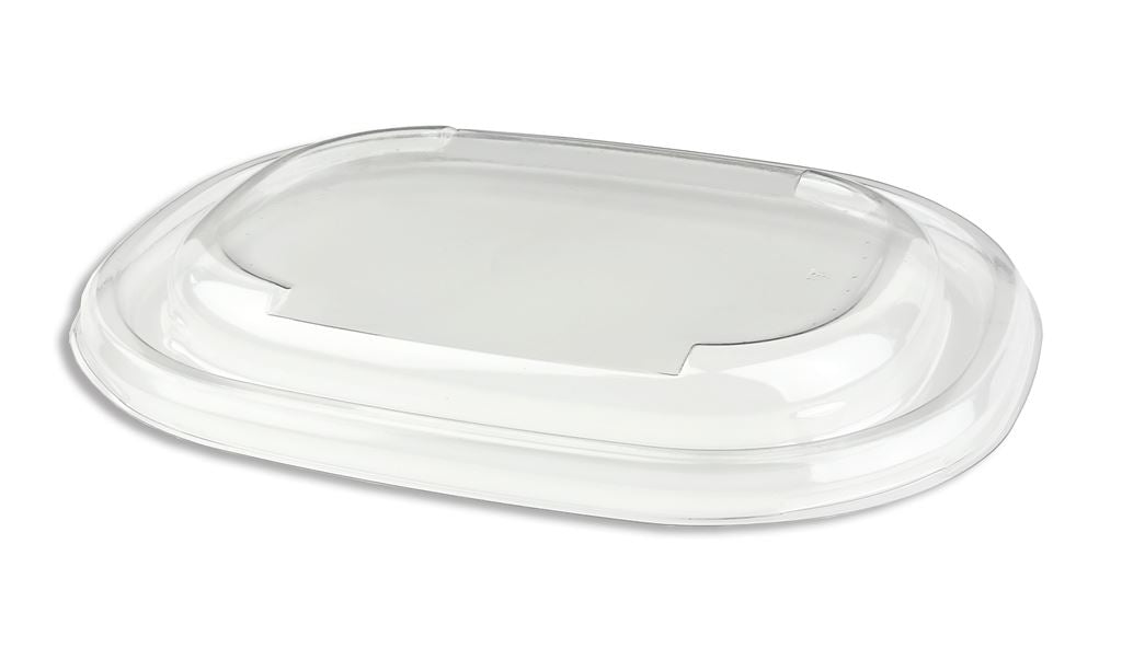 Sabert rPet Lid For Oval Eco Street Pulp Bowl. PUL58021. (Box of 300)