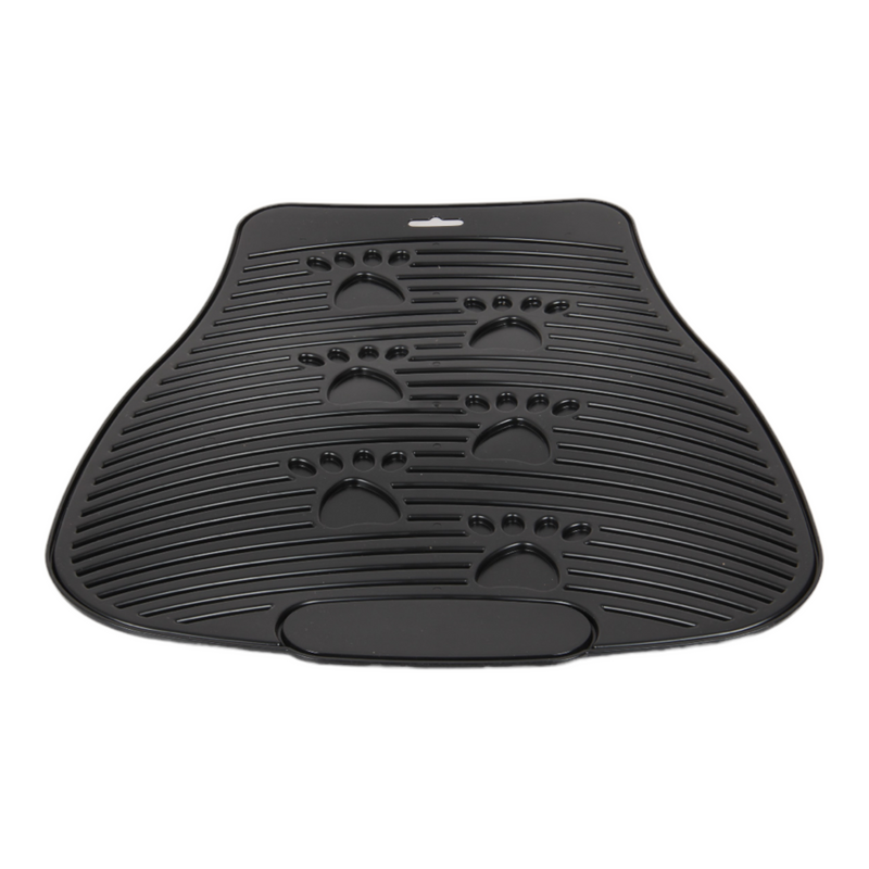 Cat Litter Mat. (41x36cm) Plastic Non-Slip Cat Pet Litter Trapper. (Black)