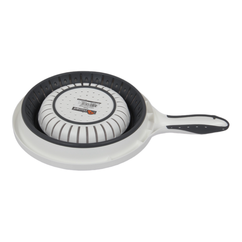 Collapsible Strainer. Silicone Folding Colander with Handle.