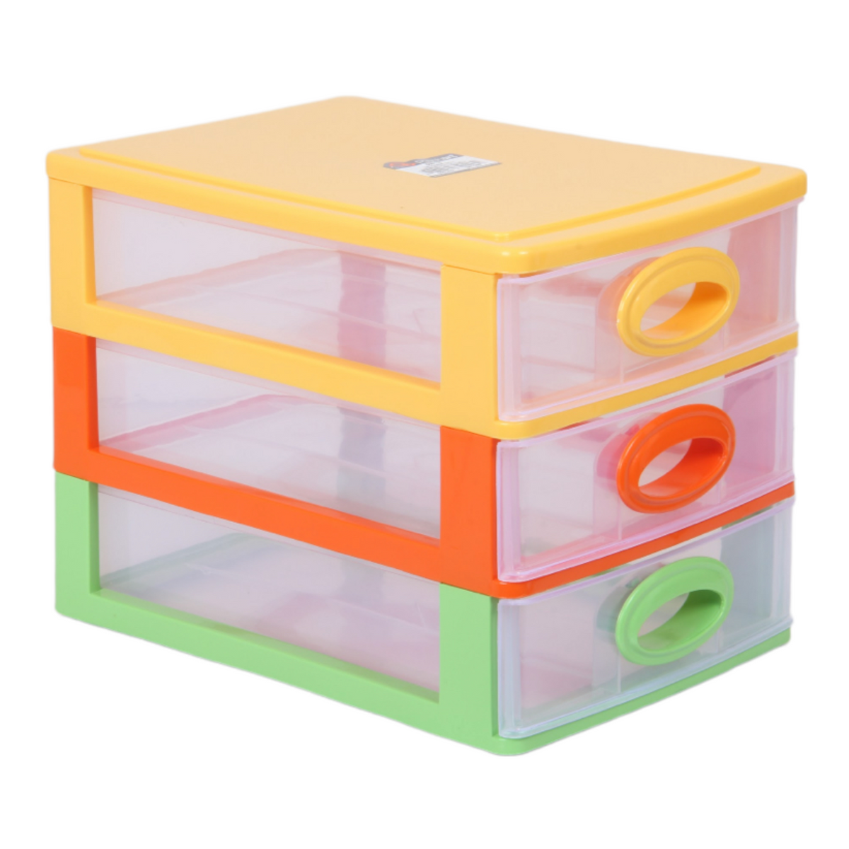 Small Storage Unit with Drawers. 3 Tier Desktop Storage Tower. — All In