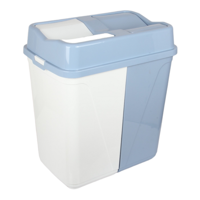 Dual Compartment Rubbish Waste Bin - 100L