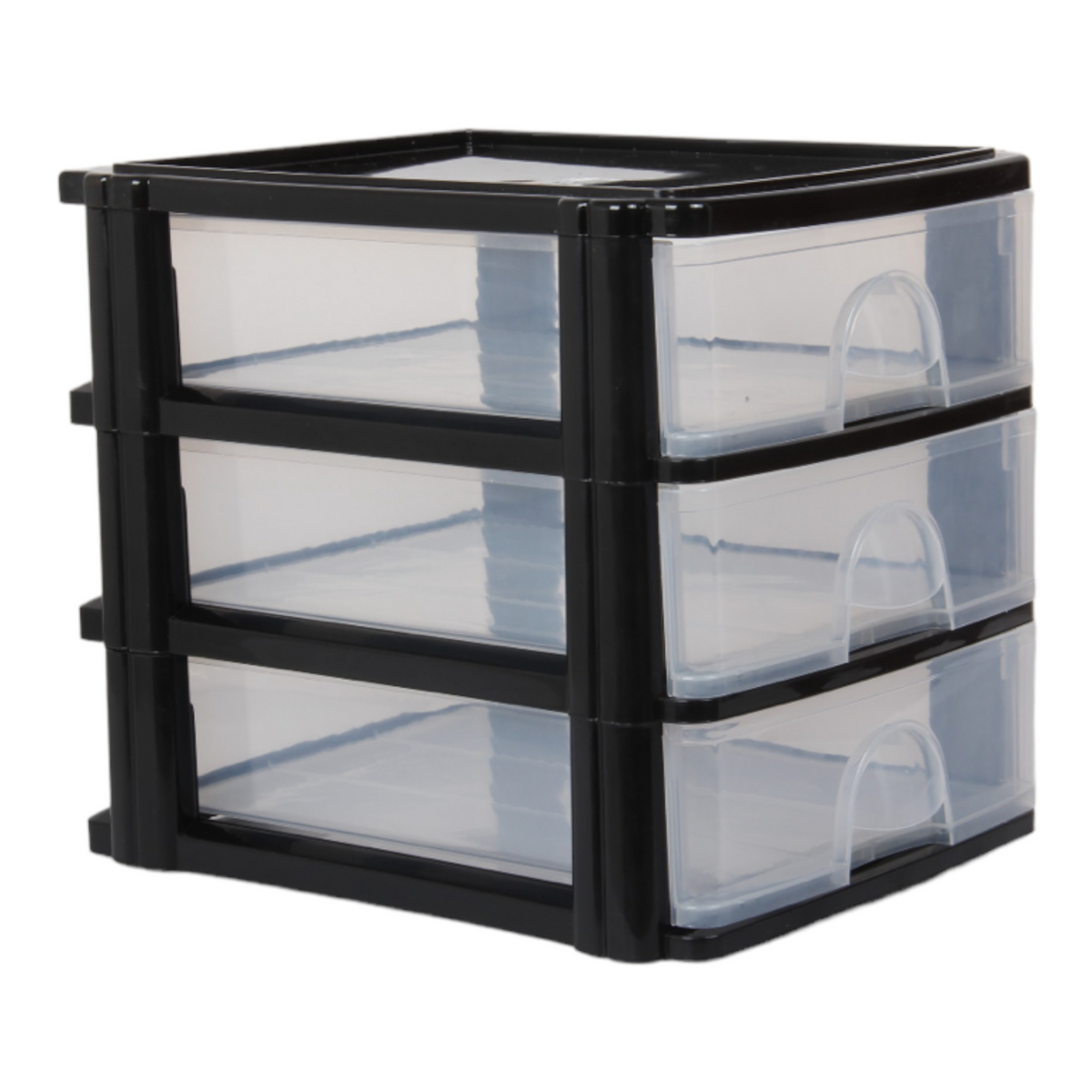 A4 Size Storage Drawers. 3 Tier Desktop Organiser. (Black) — All In One ...