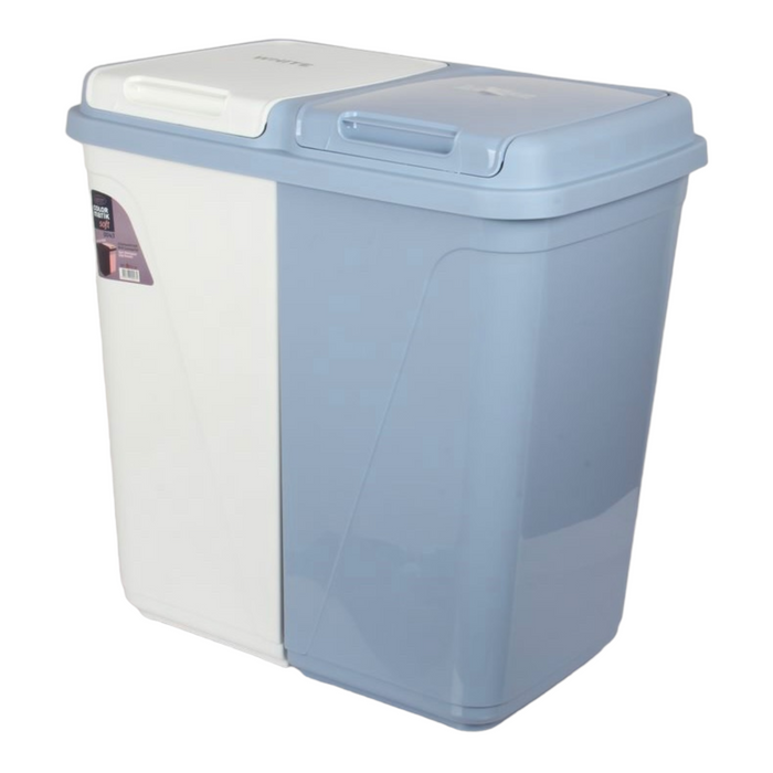 Dual Compartment Laundry / Waste Recycling Bin - 90L