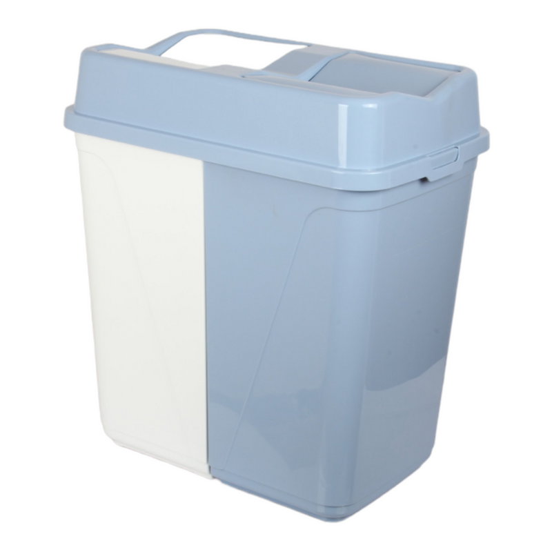 Dual Compartment Rubbish Waste Bin - 100L