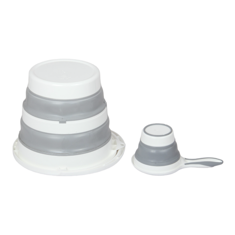 Foldable Baby Bath Set. Collapsible Bathtub, Bucket & Water Pourer.