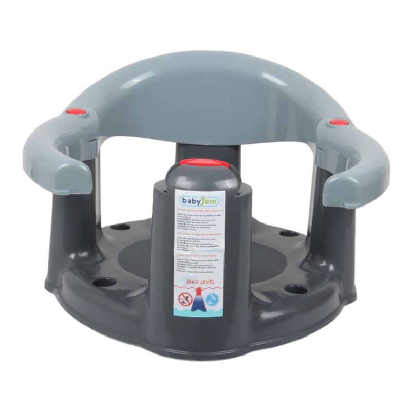 Baby Bath Seat. Baby Seat Support. (Grey)