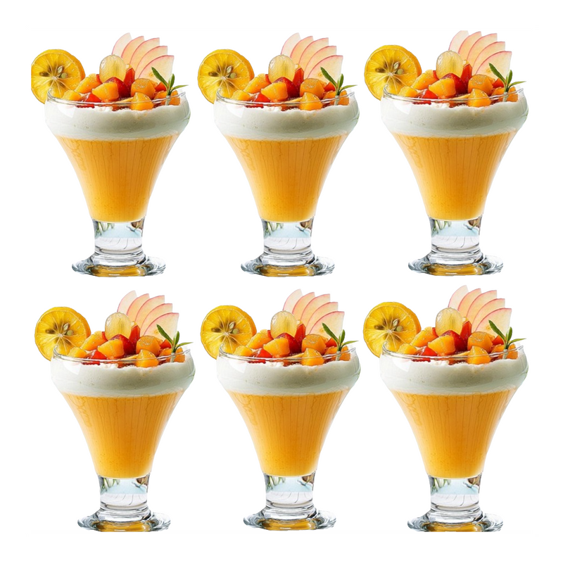 Coupe Cocktail Glasses. (Set of 6) Short Steam Martini Champagne Saucers (305 cc/ml)