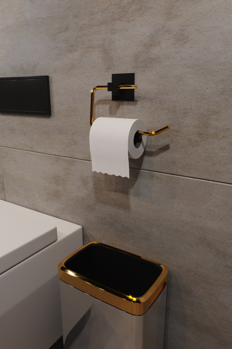 Toilet Roll Holder. Self Adhesive Stainless Steel Wall Mounted Toilet Paper Holder.