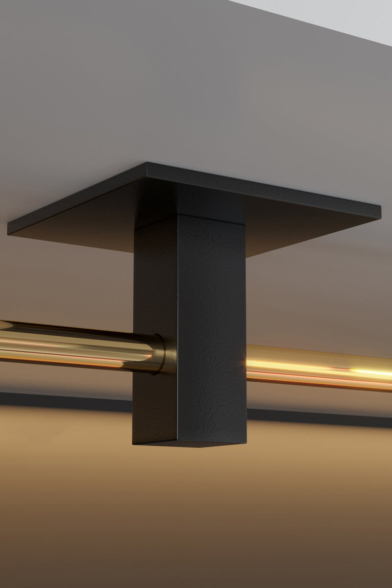 Stainless Steel Self Adhesive Towel Paper Roll Holder. (Black & Gold).