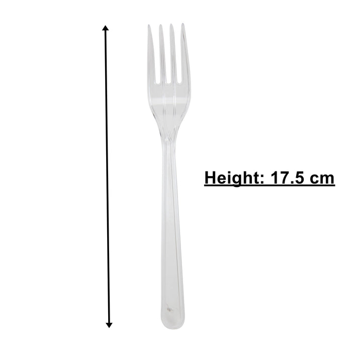 Disposable Clear Fork - 50pcs