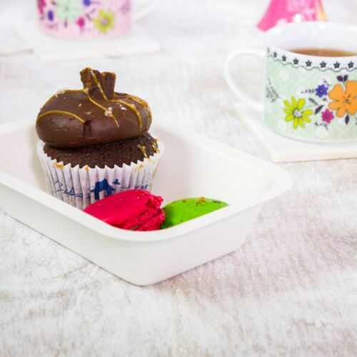 Vegware V3-GB16 16 oz/500 ml Gourmet Base Tray (Fits Lid3) (Box of 600 Tray)