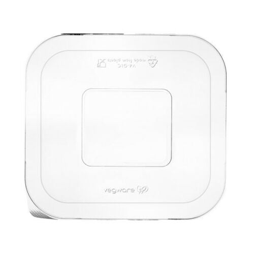 Vegware V4-GLC Size 4 PLA Gourmet Clear Lid. (Box of 591) (L199 x W185 x H25 mm)