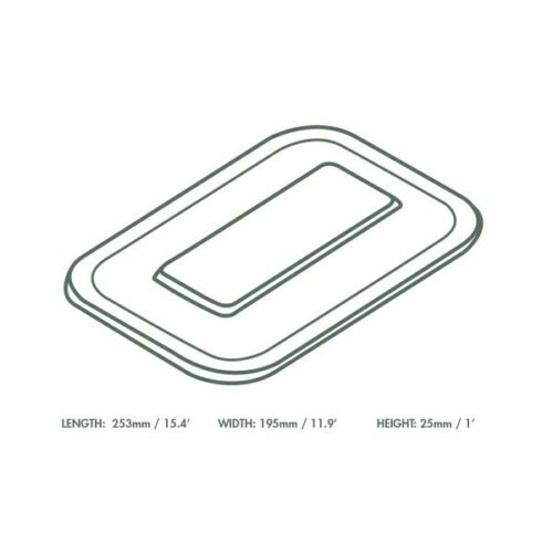 Vegware V5-GLC Size 5 PLA Gourmet Clear Lid. (Box of 600)