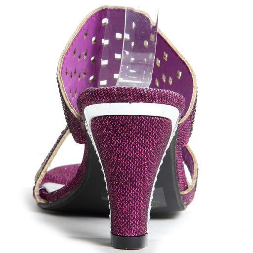 Block Heel Sandals - Jolie (Purple).