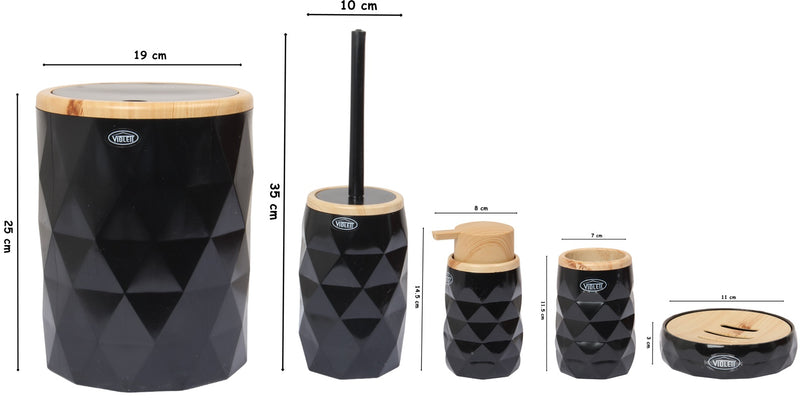 Bathroom Accessory Set. (Set of 5)