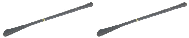2x Extra Long Shoe Horn. Strong Plastic and Hanging Hole. (52 cm) (Antrasit)