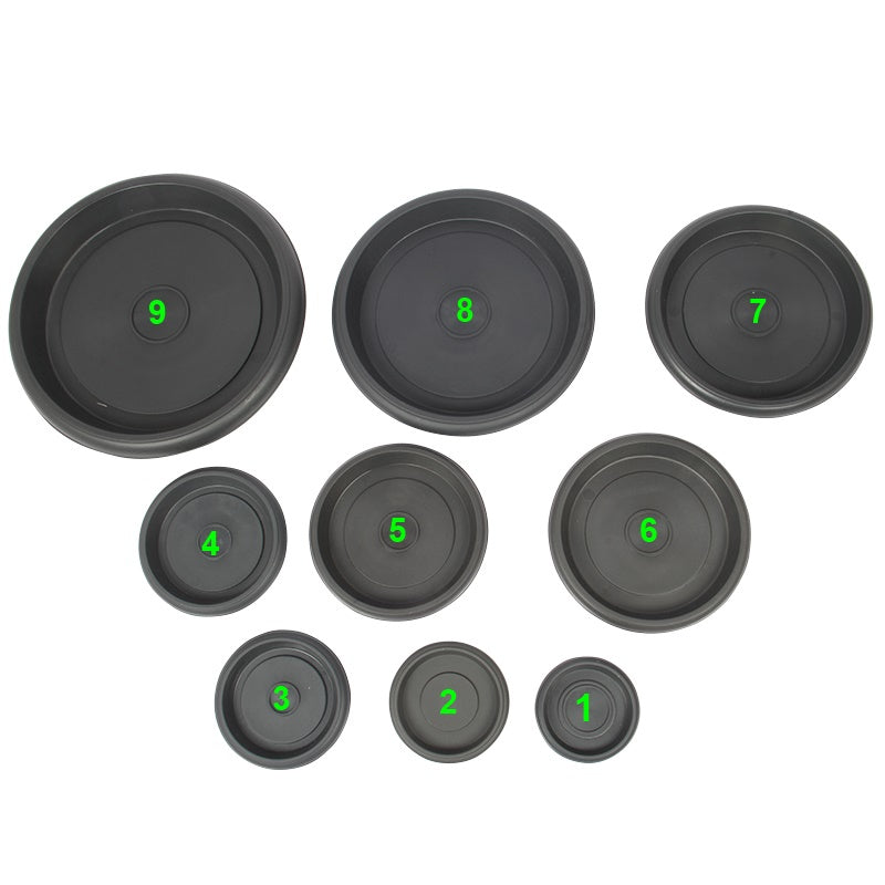 Plant Pot Round Saucer. Flower Pot Deep Drip Tray Strong Plastic.(Pack of 5)(Antrasit)