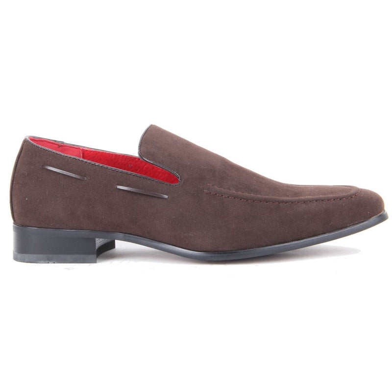 Suede Heavy Stitched Loafer - Runu (Suede Brown)