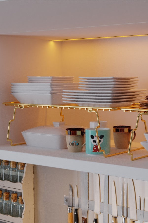 Cupboard Organiser. (Set of 2) Kitchen Bathroom Wardrobe Organiser.