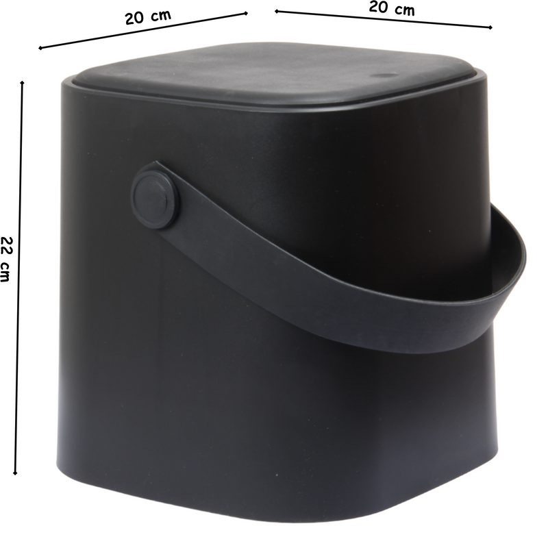 4 Liter Touch Top Dustbin. Removable Bucket. Soft Handle.