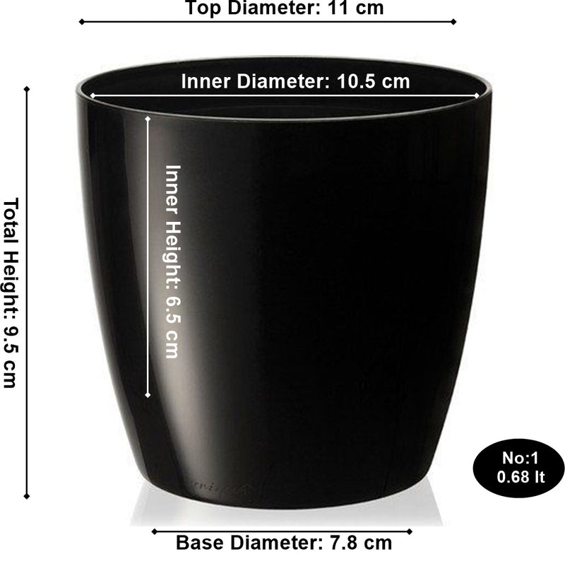 Decorative Flower Plant Pot with Watering Feature. Indoor / Outdoor. Multibuy.