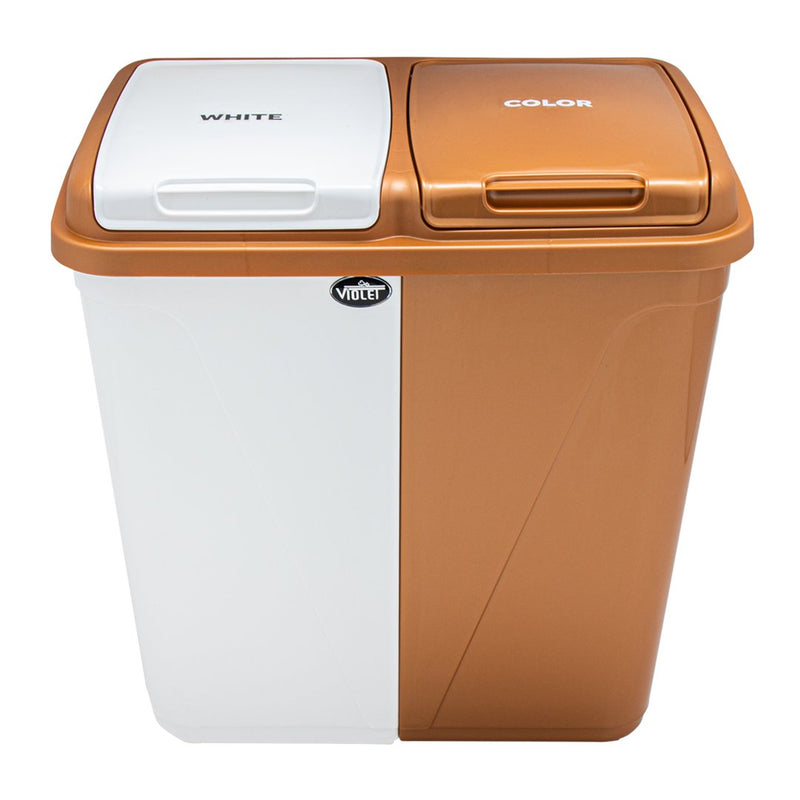 Dual Compartment Laundry / Waste Recycling Bin - 90L