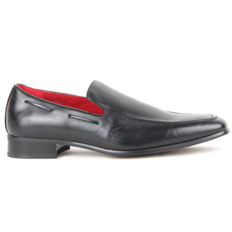 Heavy Stitched Loafer - Runu (Matte Black)