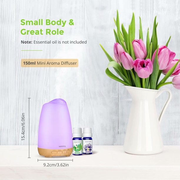 2x Victsing Aroma Diffusers. 150 ml.  Essential Oil Diffusers. Aromatherapy Diffusers.