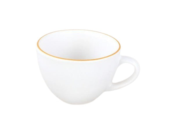 Coffee Cup & Snack Plate Set. Stoneware Matte Cups & Saucer. (White) (Set of 2)