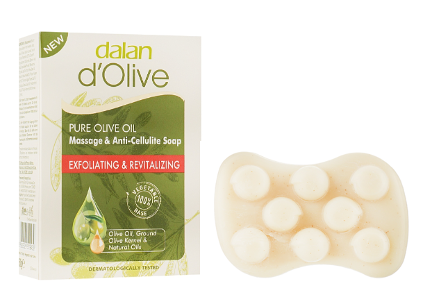 Massage Body Soap. Anti Cellulite Olive Oil Soap. (1x150 g)