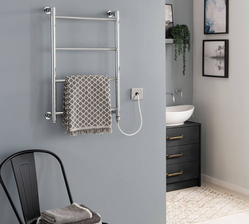 Electric Heated Bathroom Towel Rail Radiator.