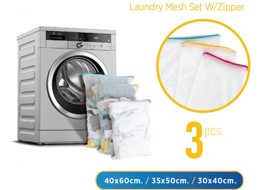 3pcs Laundry Washing Bag. Laundry Mesh Bag. Reusable & Durable.
