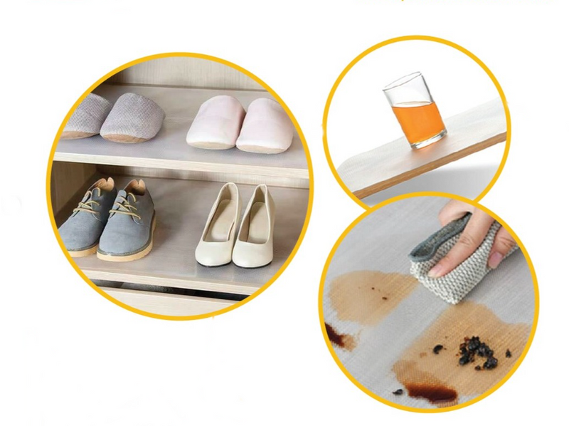 Drawer Liner. Transparent (50x125 cm) Drawer Cupboard Mat. Non-Slip Mat.