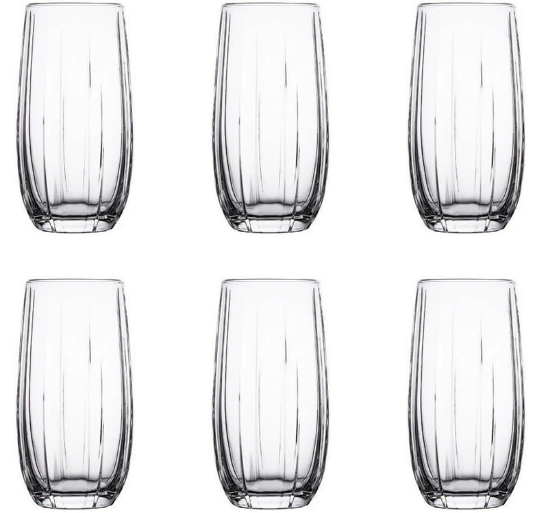 Highball Glass Set. Cocktail / Juice / Water Glasses. (Pack of 6) (500 cc/ml)