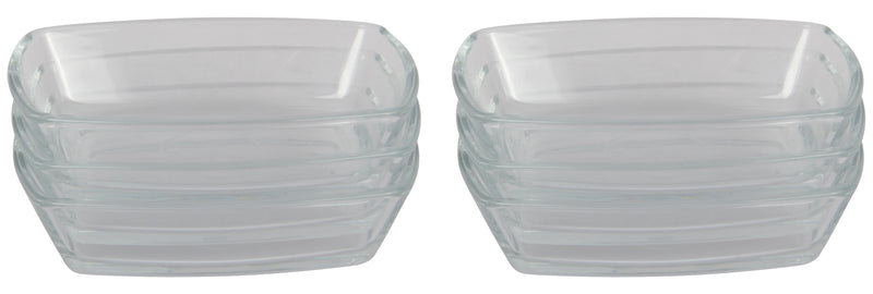 6 pcs Small Rectangular Serving Plate. Dessert Salad Fruit Snack Dishes Bowl.